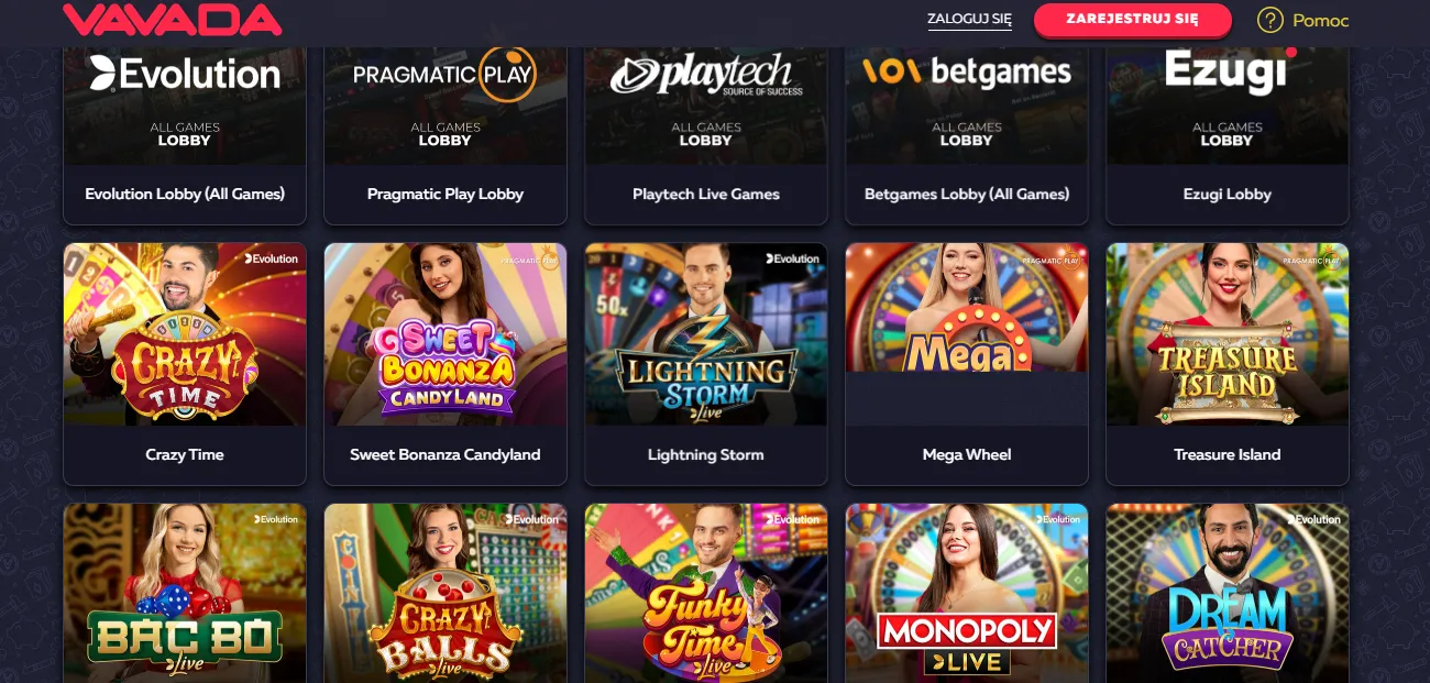 Oficjalna strona Vavada Casino Polska - odbierz bonus powitalny i zagraj online